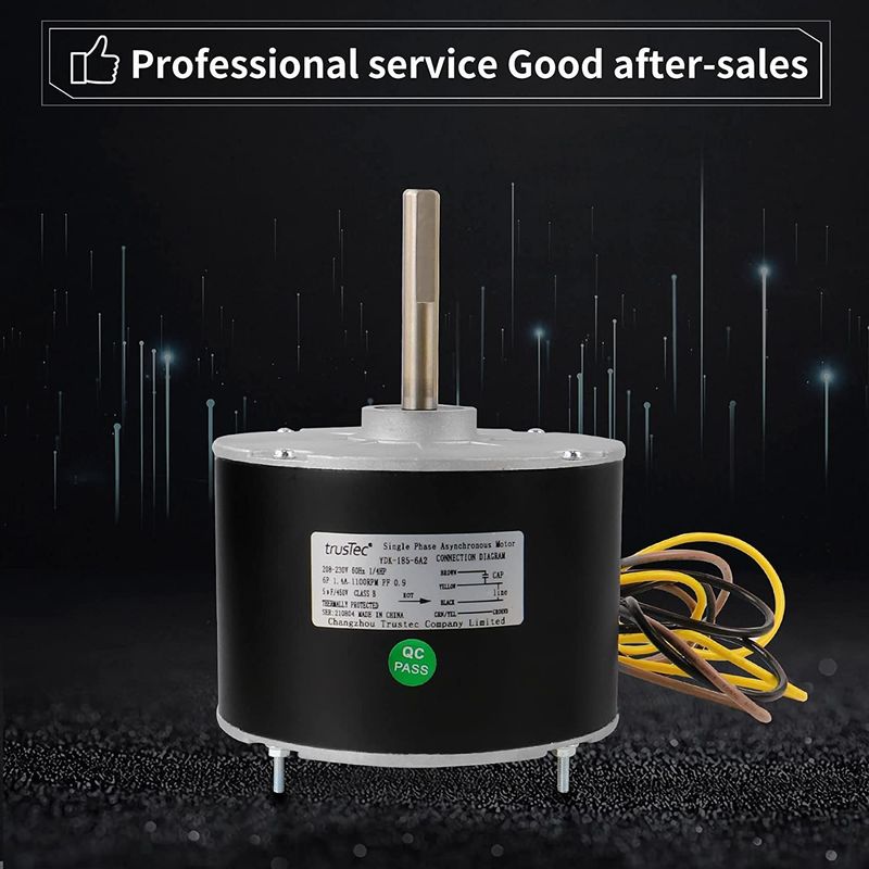 Condenser Fan Motor - 1/6,1/5,1/4,1/3,1/2,3/4 horsepower-UL recognized E529388